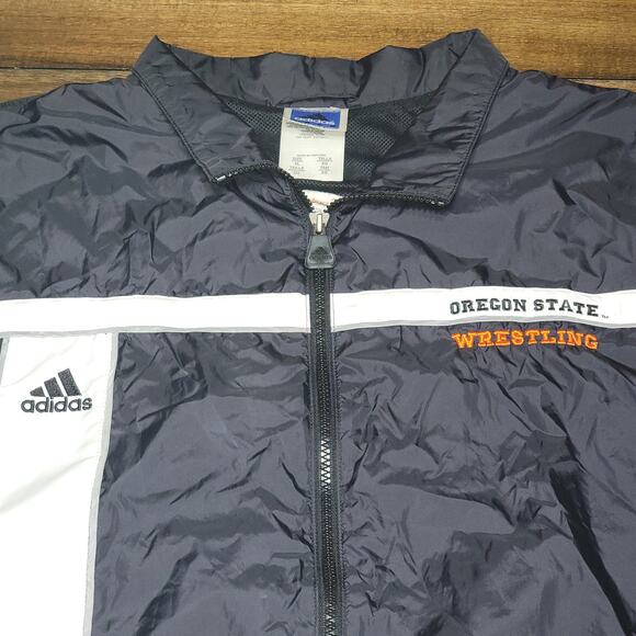 Adidas Full Zip Wind Breaker "Oregon State Beavers Wrestling" - Size XL - Picture 2 of 8